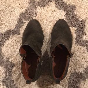 Dark green lucky brand booties